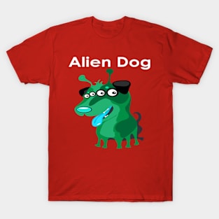 hand drawn alien dog T-Shirt